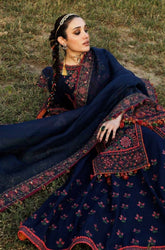 HUSSAIN REHAR - Winter 3PC Dhanak Embroidered Suit - SS0463